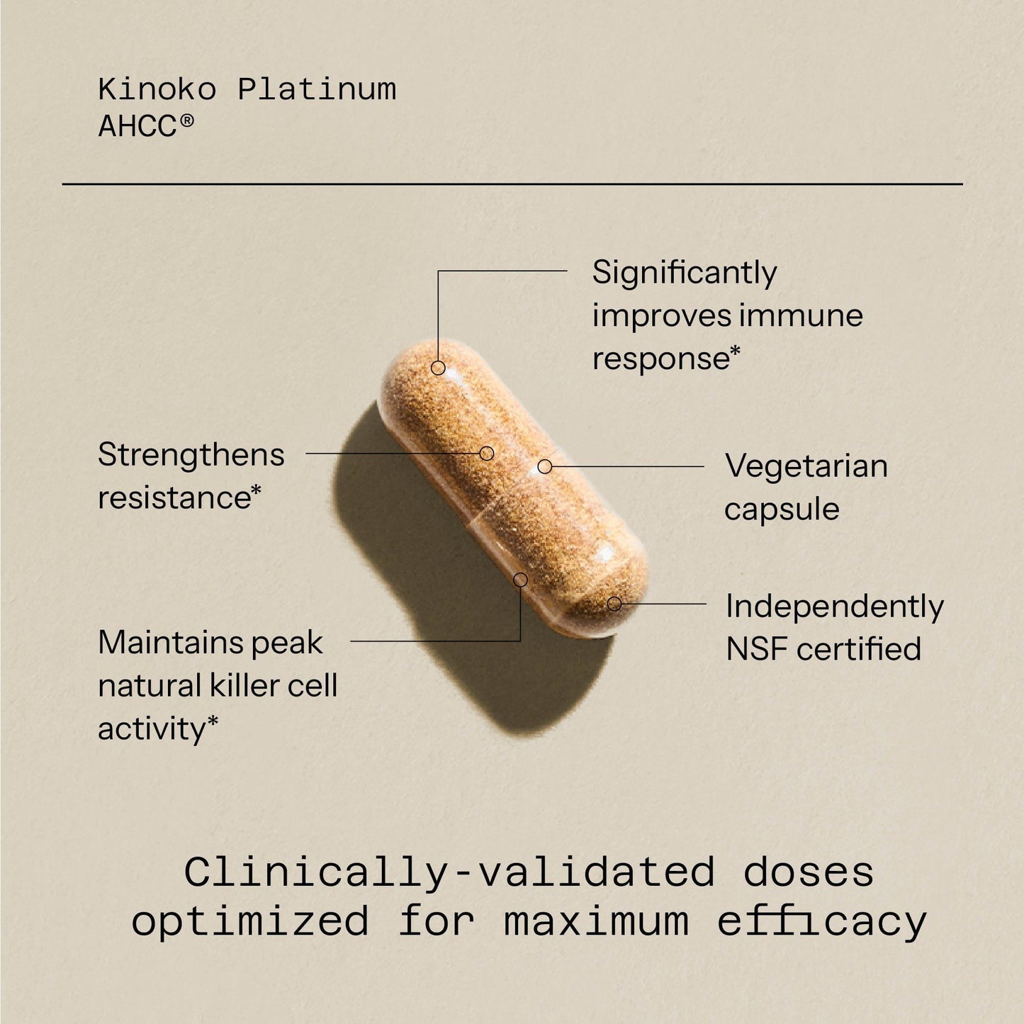 Quality of life. Ahcc Kinoko Platinum.