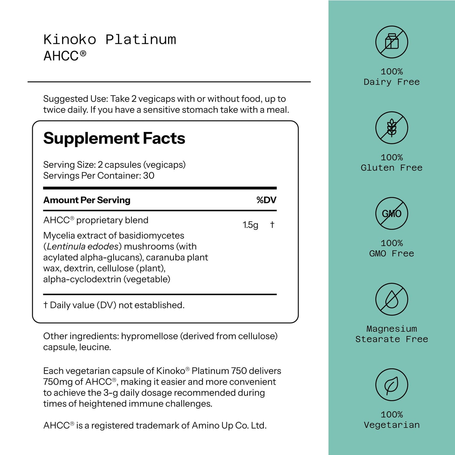Quality of life. Ahcc Kinoko Platinum.